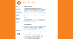 Desktop Screenshot of libraryjuicepress.com